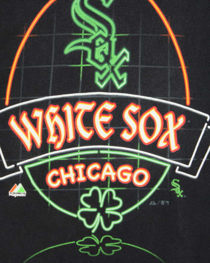 Vintage 1990s Majestic Chicago White Sox Crewneck T-Shirt - L