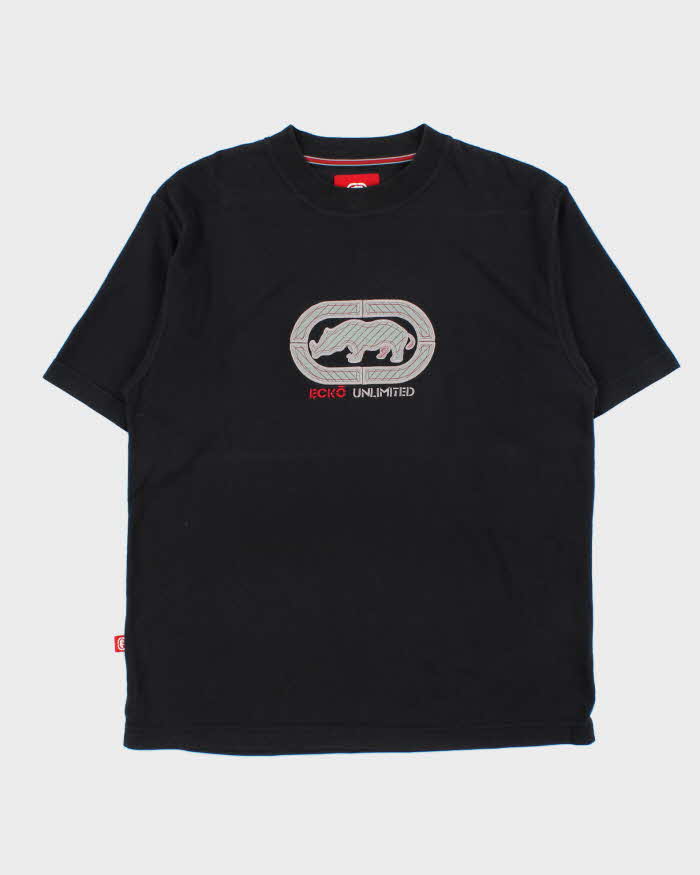 Vintage 1990s Ecko UNTLD Heavyweight Embroidered Oversized Crewneck T-Shirt - M