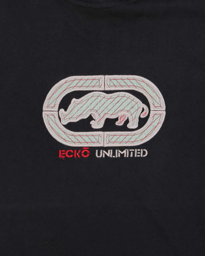 Vintage 1990s Ecko UNTLD Heavyweight Embroidered Oversized Crewneck T-Shirt - M