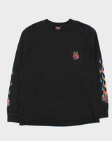 Vintage Harley Davidson Wyoming Flame Graphic Long Sleeve T-Shirt - XL