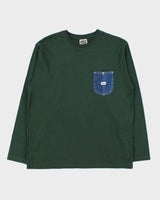 Vintage 00s Lee Denim Pocket Long Sleeve Crewneck T-Shirt - L