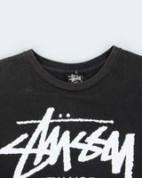 Vintage Stussy Big Cities Logo Faded Crewneck T-Shirt - S