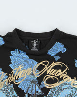 Vintage Y2K Christian Audiger Rhinestone Graphic Crewneck T-Shirt - XL