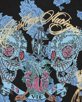 Vintage Y2K Christian Audiger Rhinestone Graphic Crewneck T-Shirt - XL