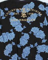 Vintage Y2K Christian Audiger Rhinestone Graphic Crewneck T-Shirt - XL