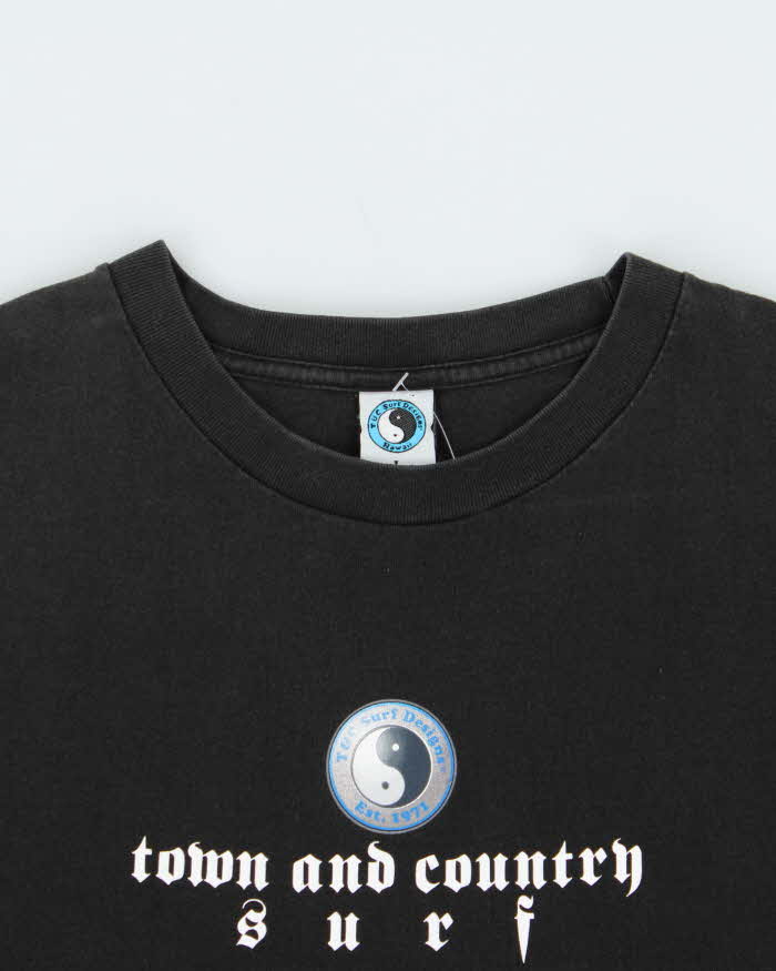 Vintage Y2K 00s T&amp;C Surf Graphic Crewneck T-Shirt - L