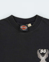 Vintage 1998 Harley Davidson Japan Single Stitch Crewneck T-Shirt - L