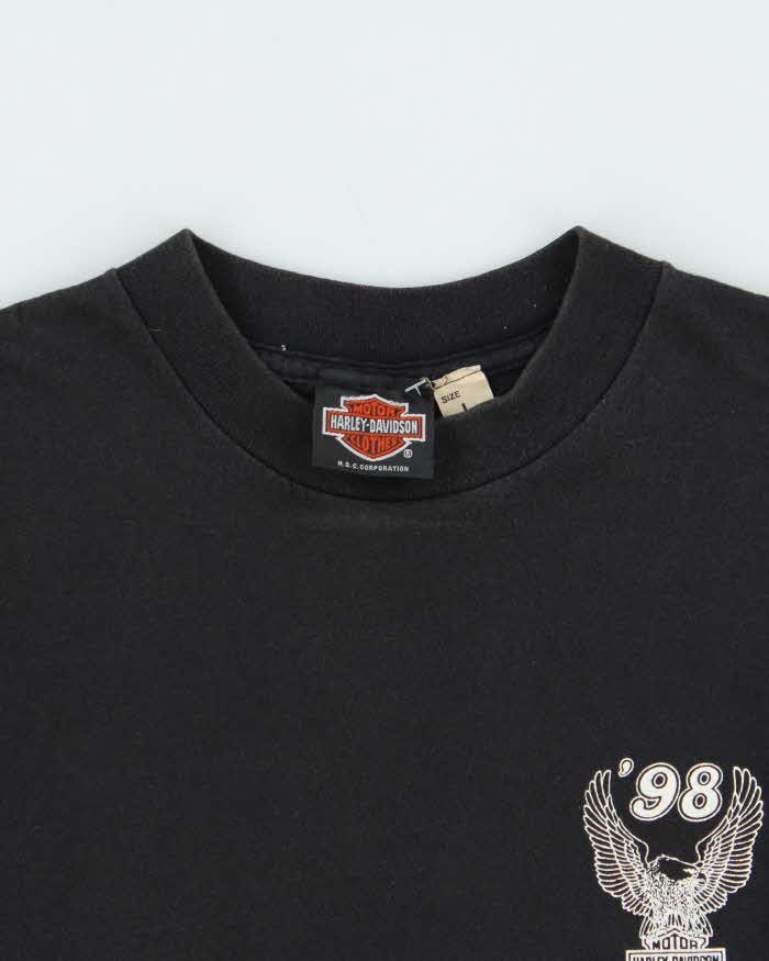 Vintage 1998 Harley Davidson Japan Single Stitch Crewneck T-Shirt - L