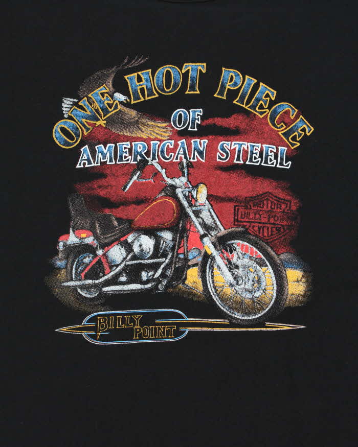 Vintage Y2K 00s Billy Point Biker Long Sleeve T-Shirt - M