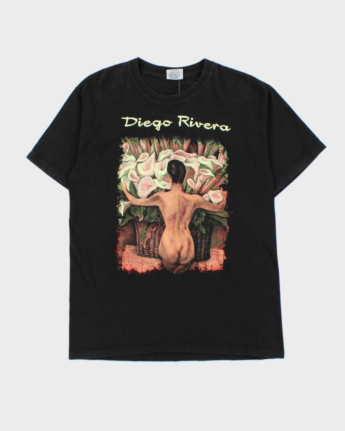 Vintage 1990s Diego Rivera 'Nude With Calla Lillies' Crewneck T-Shirt - L