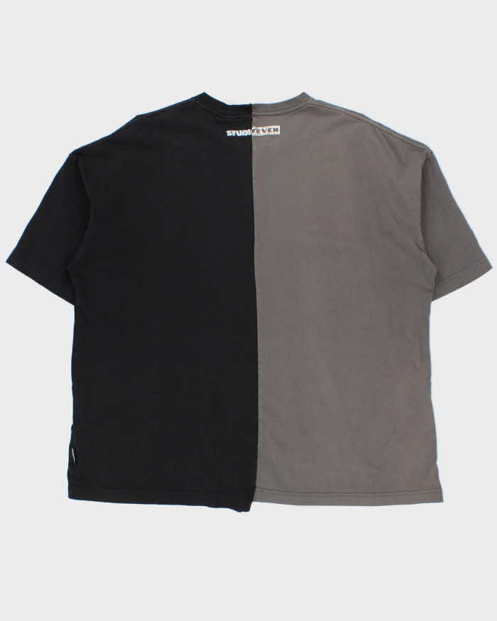 Studio Seven Japan Split Stitch Up Logo Oversized Crewneck T-Shirt - L