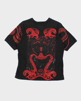 Vintage Y2K 00s Japanese Metal Maximum The Hormone 'Peacemaker'  Rubberised Graphic Crewneck T-Shirt - M