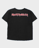 Vintage 1990s Iron Maiden Skull Graphic Single Stitch Crewneck T-Shirt - L