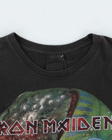 Vintage 1990s Iron Maiden Skull Graphic Single Stitch Crewneck T-Shirt - L