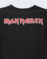 Vintage 1990s Iron Maiden Skull Graphic Single Stitch Crewneck T-Shirt - L