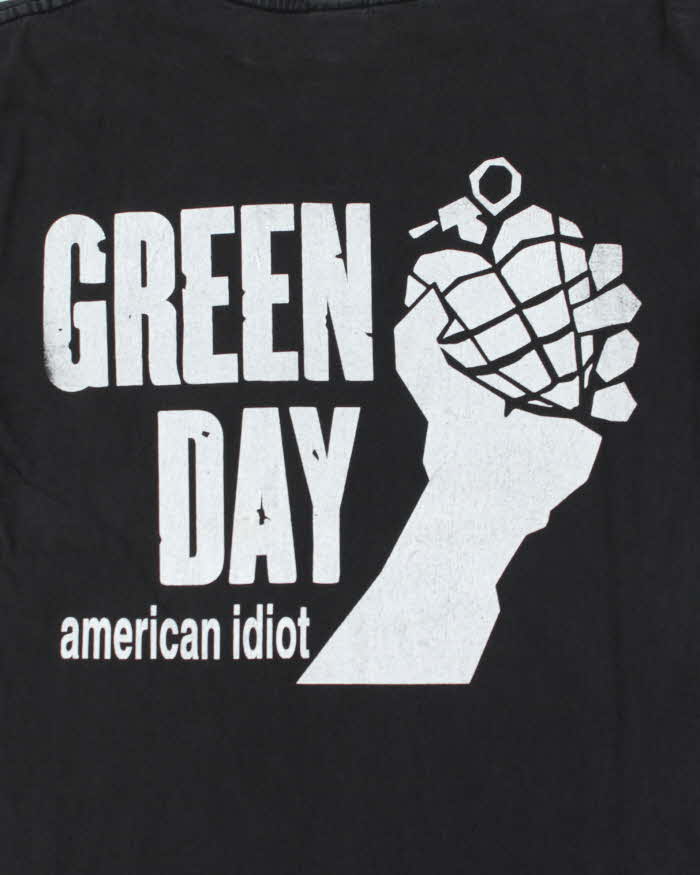 Vintage Y2K 2005 Green Day American Idiot Tour T-Shirt - L