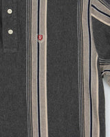 Vintage 1990s Chaps Ralph Lauren Striped Long Sleeve Polo Shirt - L