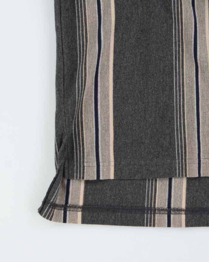 Vintage 1990s Chaps Ralph Lauren Striped Long Sleeve Polo Shirt - L