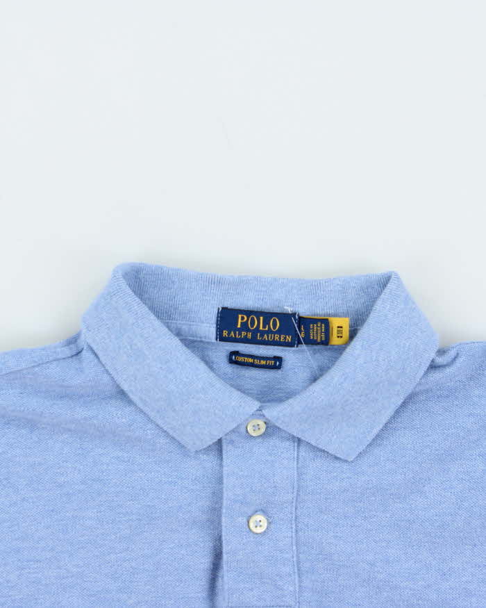 Vintage Polo Ralph Lauren Custom Slim Fit Long Sleeve Polo Shirt - L