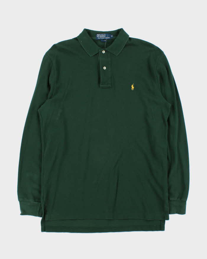 Vintage 00s Polo Ralph Lauren Oversized Long Sleeve Polo Shirt - M
