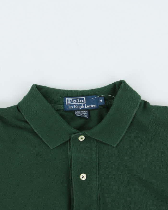 Vintage 00s Polo Ralph Lauren Oversized Long Sleeve Polo Shirt - M