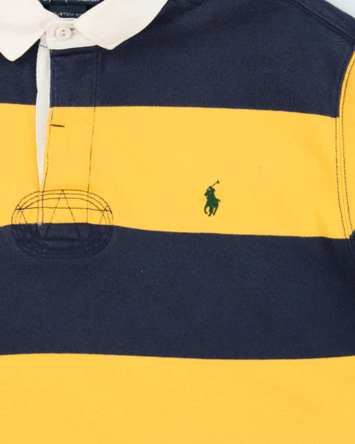 Vintage Y2K 00s Polo Ralph Lauren Striped Long Sleeve Rugby Shirt - XL