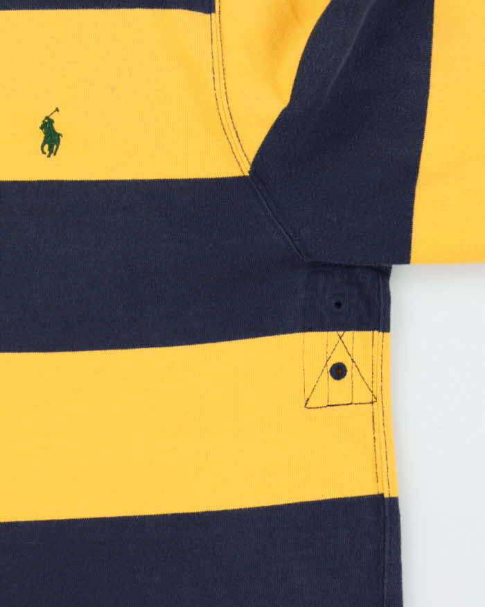Vintage Y2K 00s Polo Ralph Lauren Striped Long Sleeve Rugby Shirt - XL