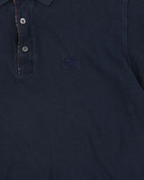 Vintage 1990s Burberry Nova Check Detailed Long Sleeve Polo Shirt - L