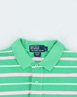 Vintage Y2K 00s Polo Ralph Lauren Striped Polo Shirt - L