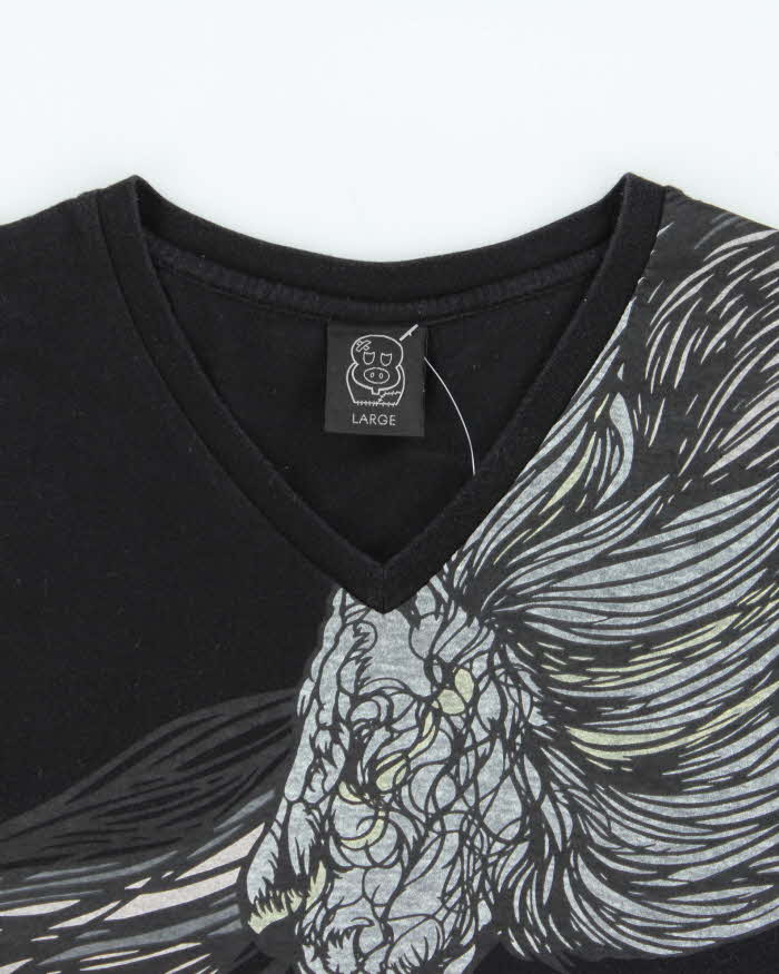Uniqlo x Riso Fukiu by Tezuka Production Graphic V-Neck T-shirt - L