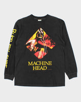 Vintage 1995 Blue Grape Machine Head Burn My Eyes Long Sleeve Band T-shirt - L