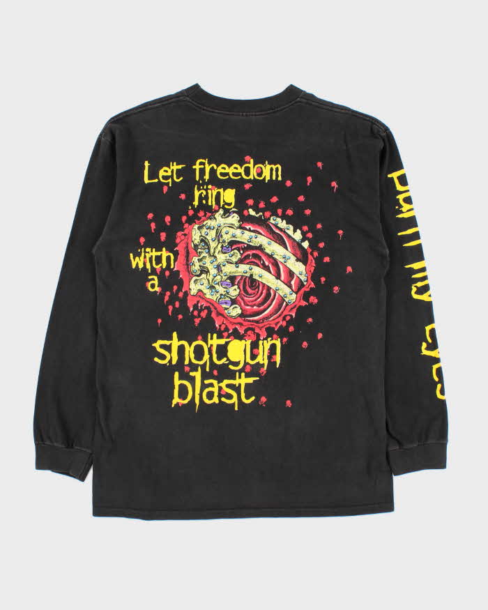 Vintage 1995 Blue Grape Machine Head Burn My Eyes Long Sleeve Band T-shirt - L