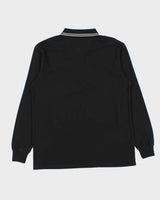 Vintage Y2K 00s Playboy Embroidered Pocket Long Sleeve Polo Shirt - L