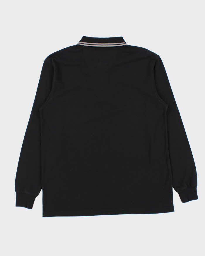 Vintage Y2K 00s Playboy Embroidered Pocket Long Sleeve Polo Shirt - L