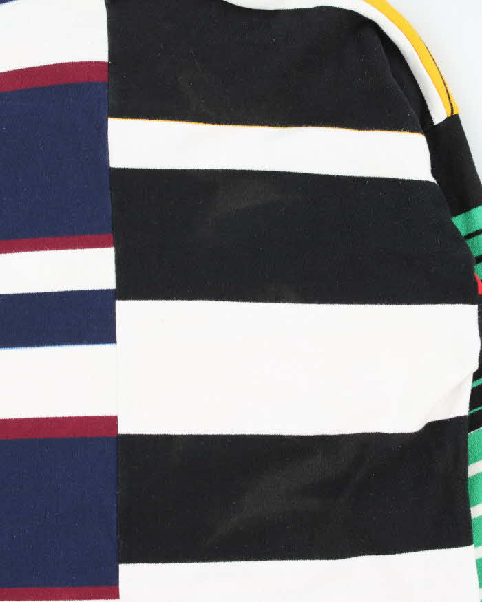 Vintage 1990s Canterbury Colour Block Long Sleeve Rugby Shirt - L