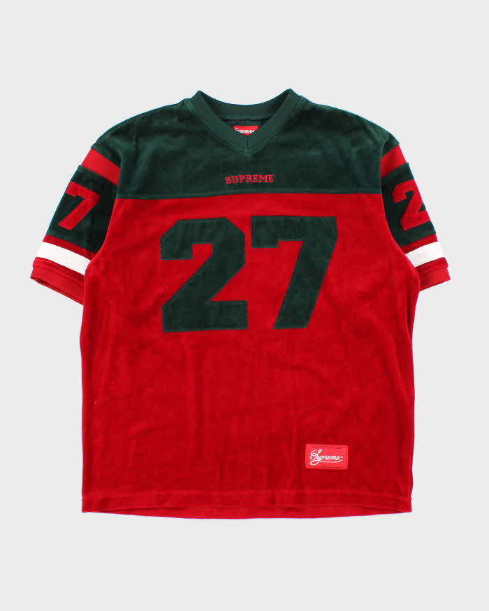FW2019 Supreme Velour American Football Jersey - M