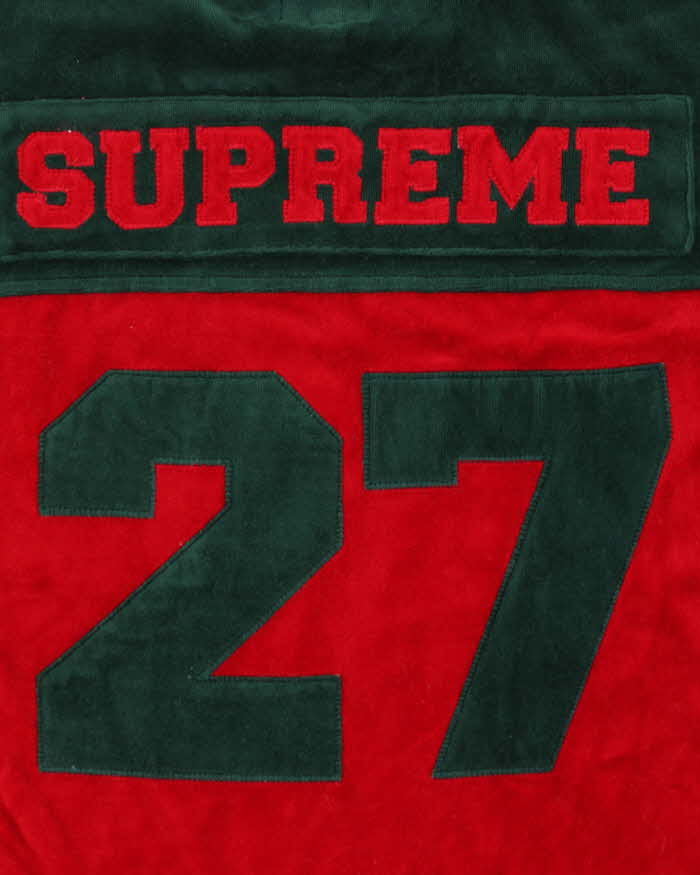 FW2019 Supreme Velour American Football Jersey - M
