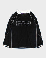 Fucking Awesome Velour Long Sleeve Soccer Jersey - M