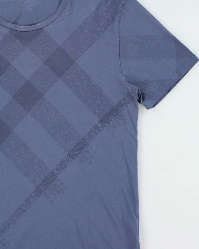 Vintage Y2K 00s Burberry Nova Check Print Crewneck T-Shirt - S