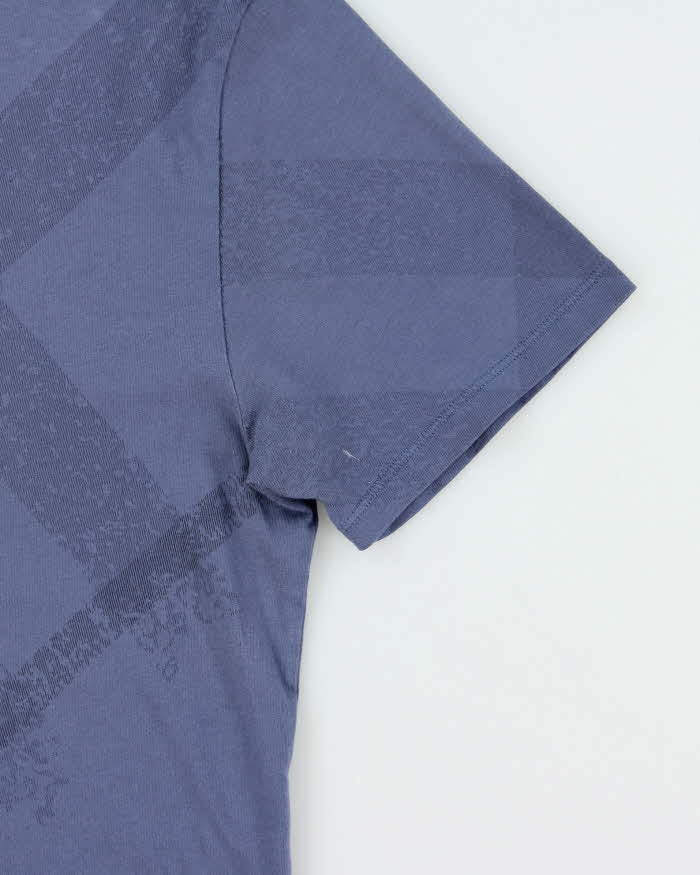 Vintage Y2K 00s Burberry Nova Check Print Crewneck T-Shirt - S