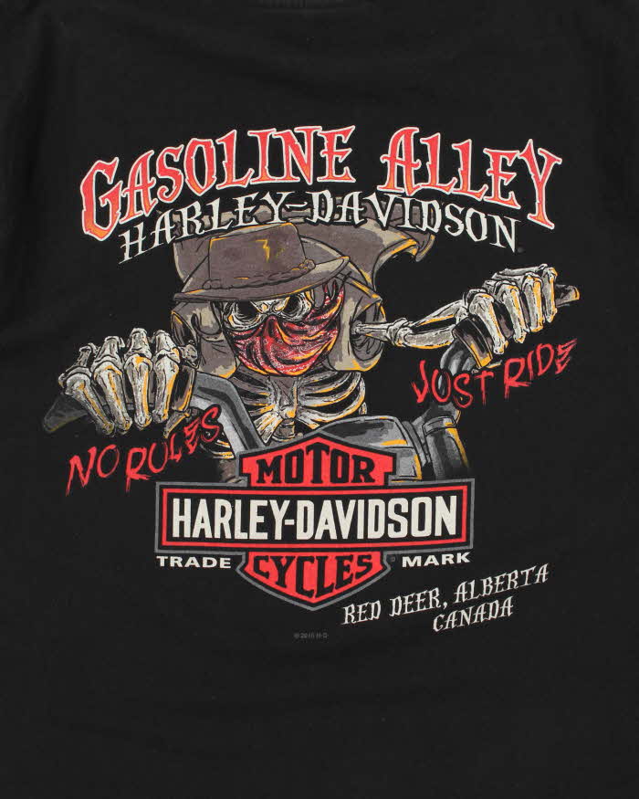 Vintage Harley Davidson Screamin Eagle Gasoline Alley Crewneck T-Shirt - L