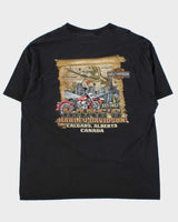 Vintage Harley Davidson Devil Rider Kane's Calgary Crewneck T-Shirt - 2XL