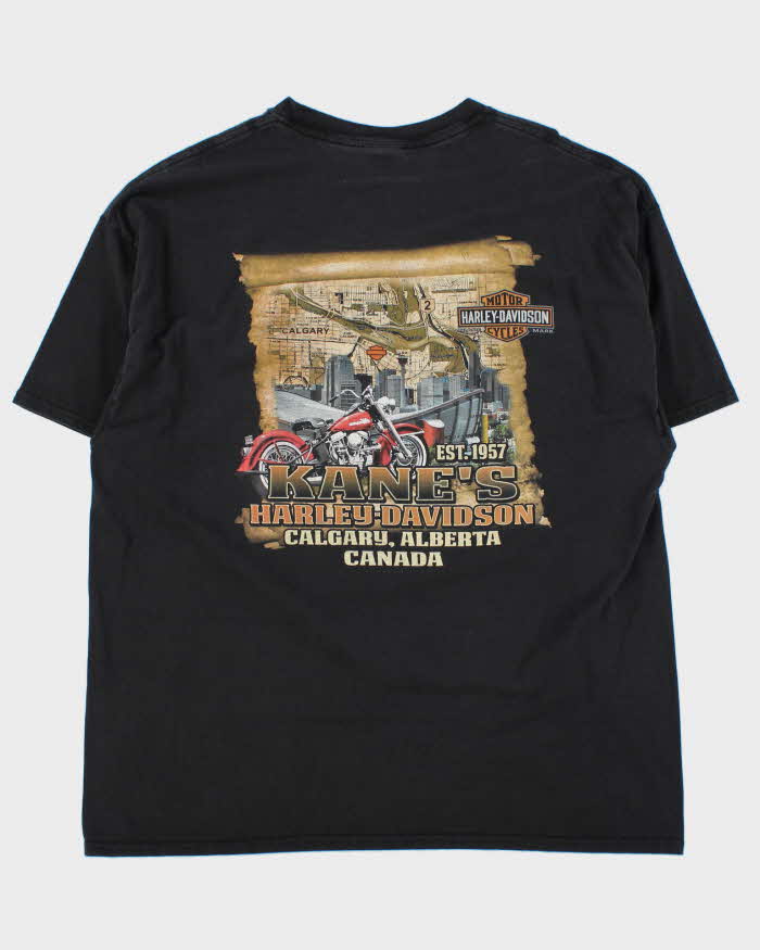 Vintage Harley Davidson Devil Rider Kane's Calgary Crewneck T-Shirt - 2XL