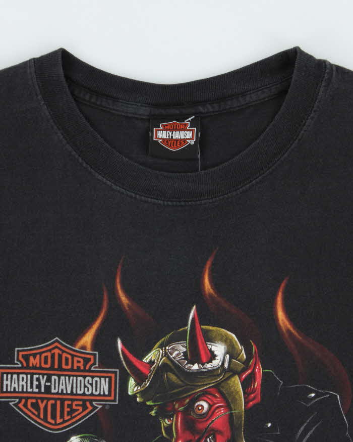 Vintage Harley Davidson Devil Rider Kane's Calgary Crewneck T-Shirt - 2XL