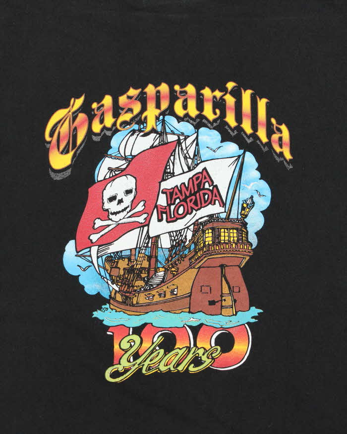 Vintage 00s Casparilla Party Store Hanes Heavyweight Crewneck T-Shirt - XXL