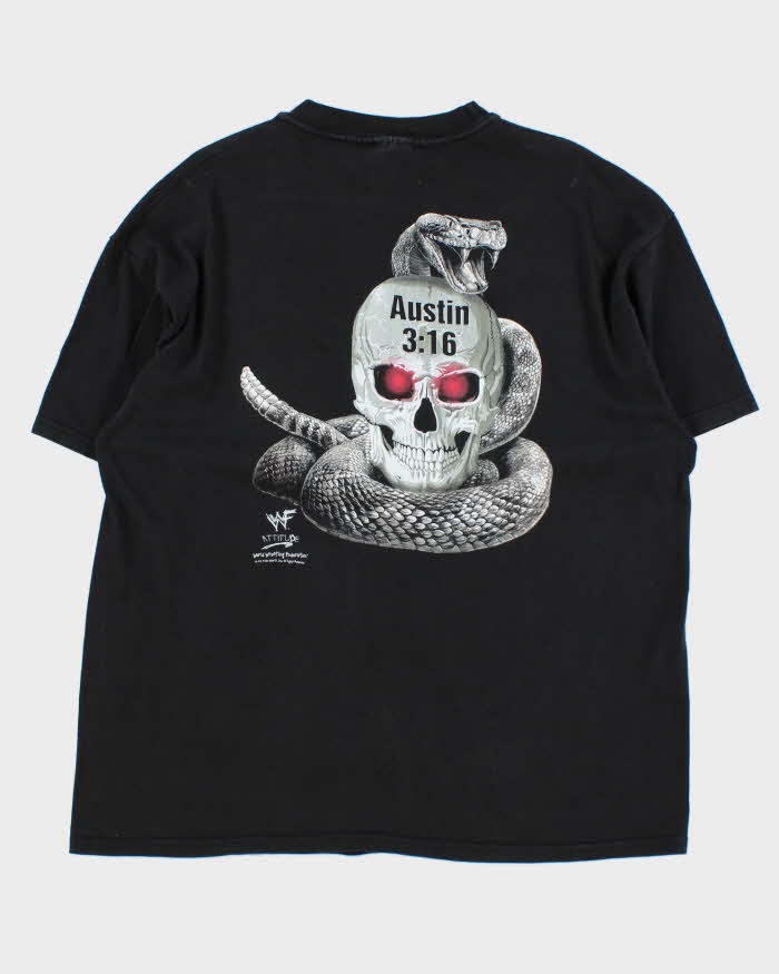 Vintage 1998 WWF Attitude Stone Cold Stedman By Hanes Crewneck T-Shirt - XL