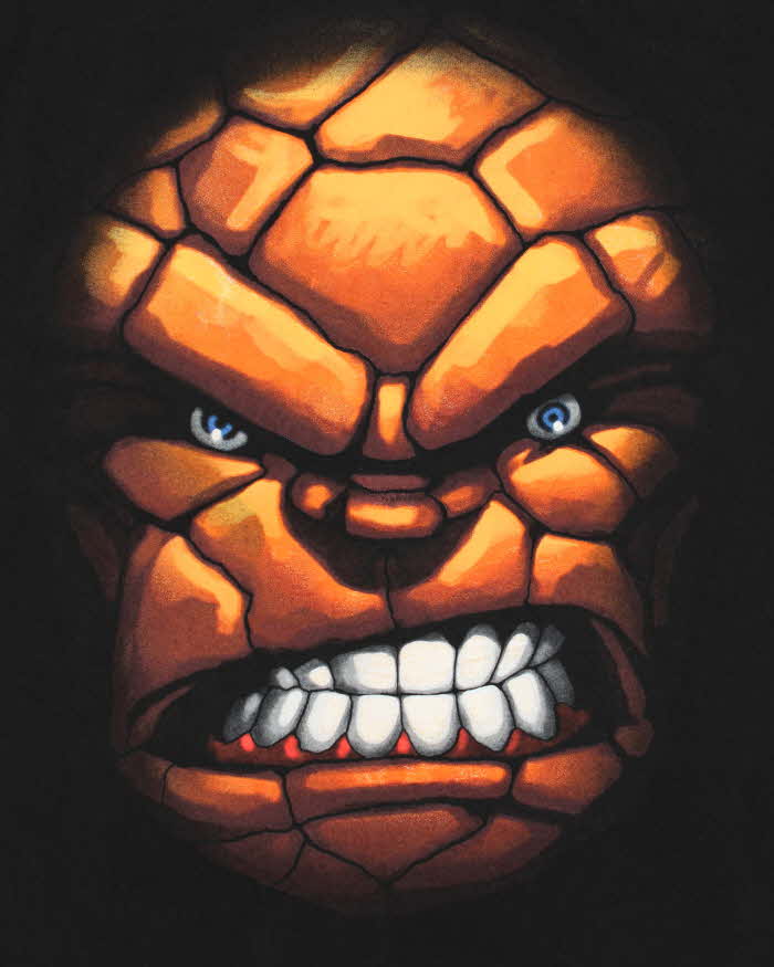 Vintage 00s Marvel Mad Engine 'The Thing' Crewneck T-Shirt - XL