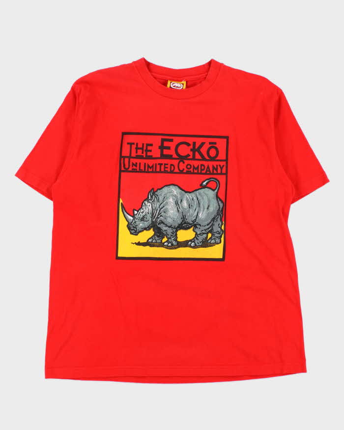 Vintage 1990s Ecko UNLTD Graphic Crewneck T-Shirt - L