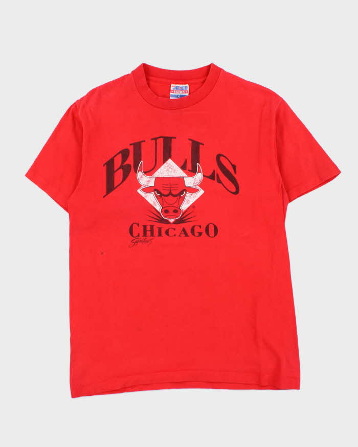 Vintage 1992 Chicago Bulls Trench Ultra USA Single Stitch Crewneck T-Shirt - M