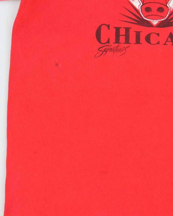 Vintage 1992 Chicago Bulls Trench Ultra USA Single Stitch Crewneck T-Shirt - M